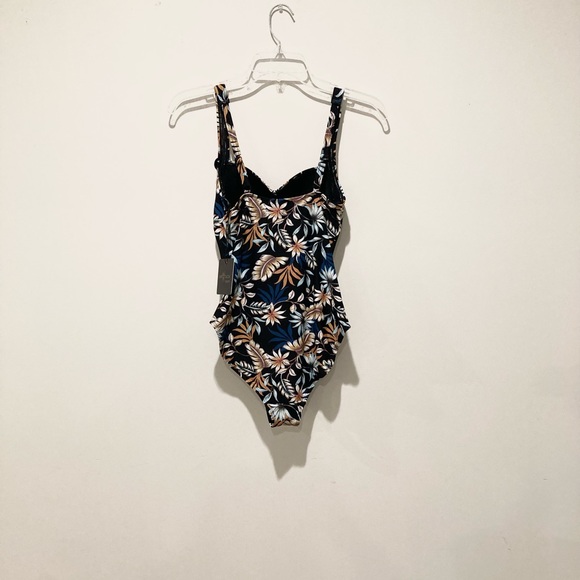 NWT, Niptuck Swim, Louise Dukes Paradise One Piece Swimsuit, Sz 4, Black Multi - Picture 15 of 16